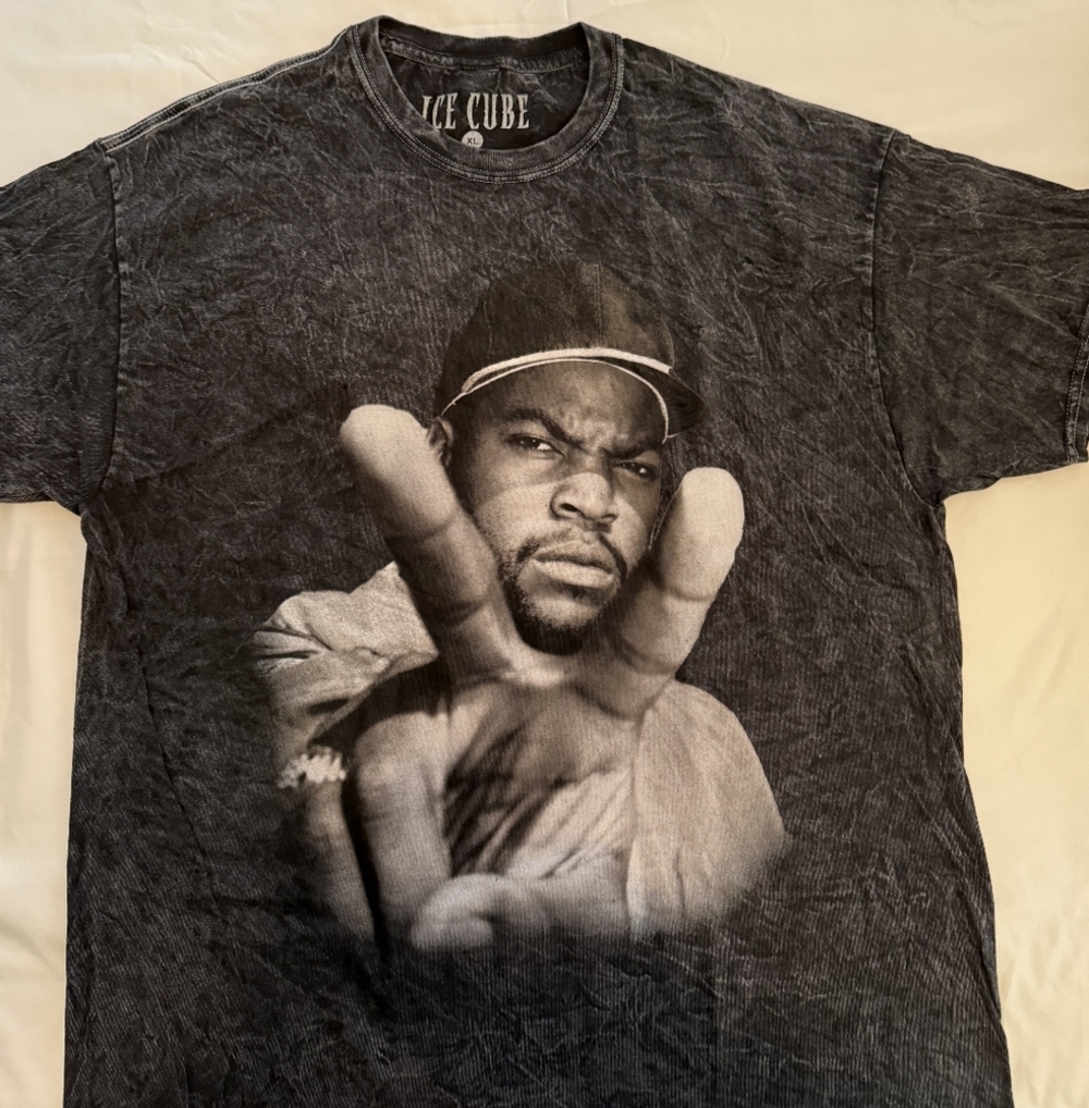 ICE CUBE Graphic Men's Black T-Shirt XL 0009